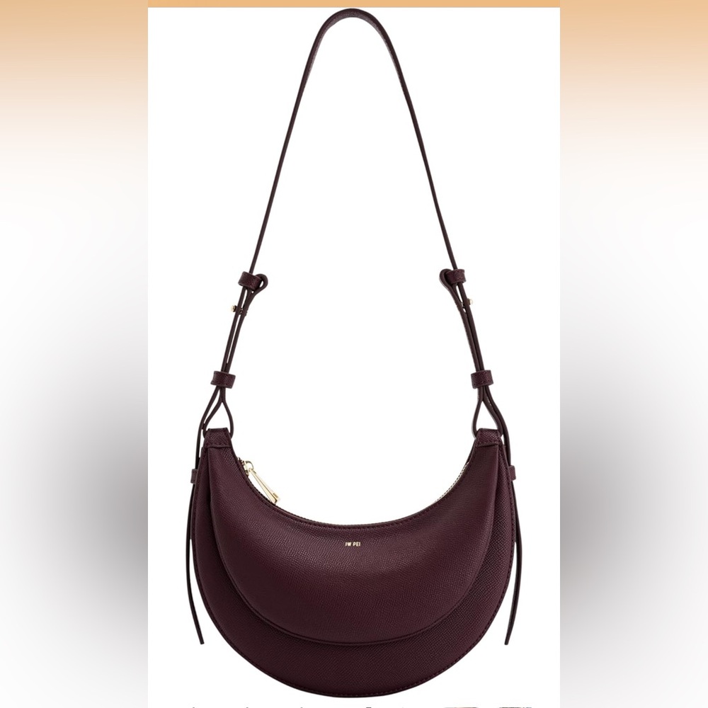 JW PEI Deep Burgundy Shoulder Bag